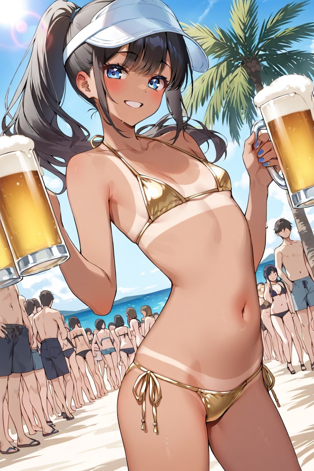 旅先で出会ったビール売りのギャル
