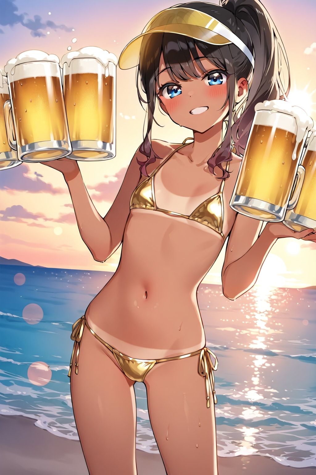 旅先で出会ったビール売りのギャル
