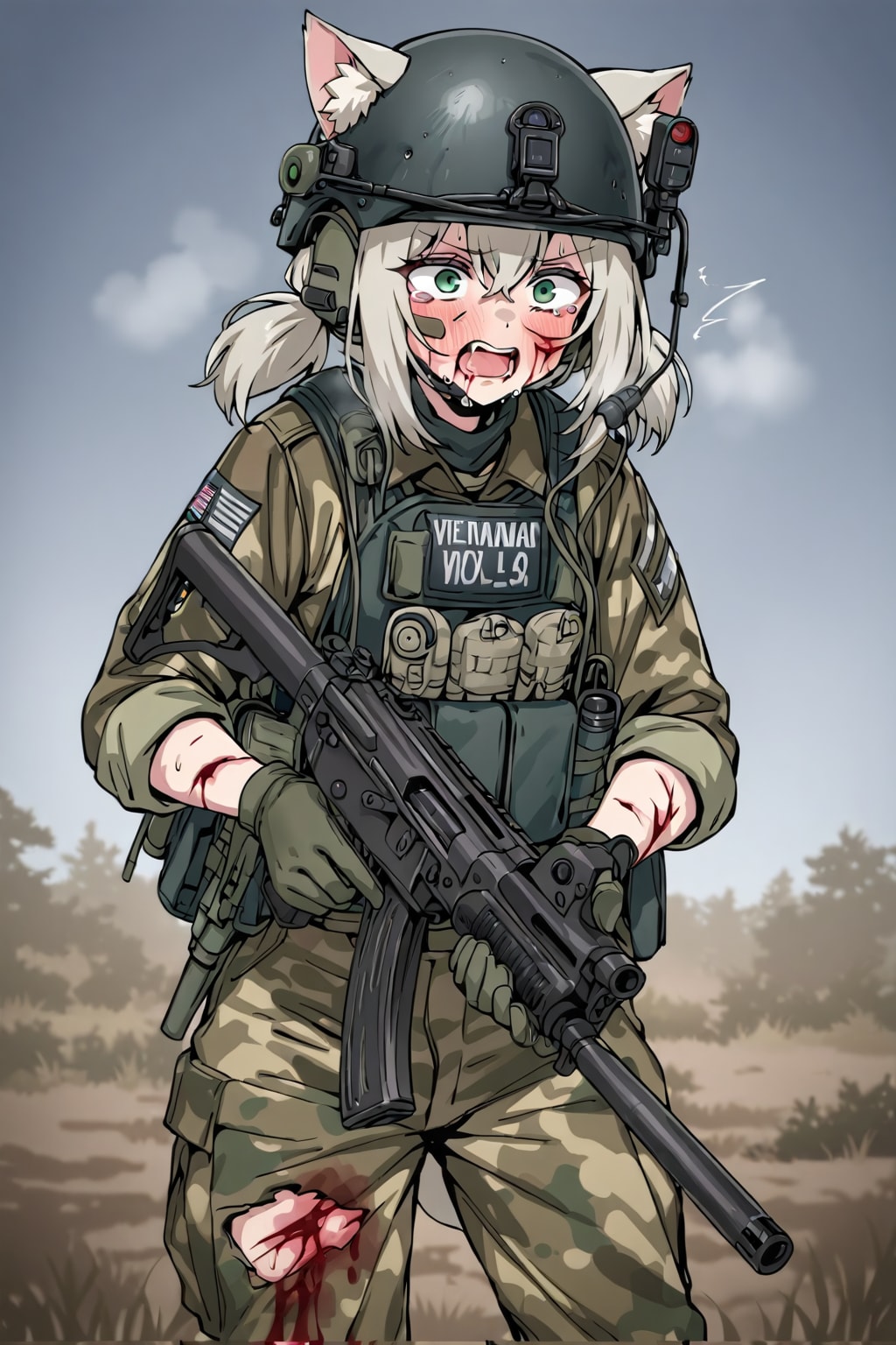 従軍した猫娘