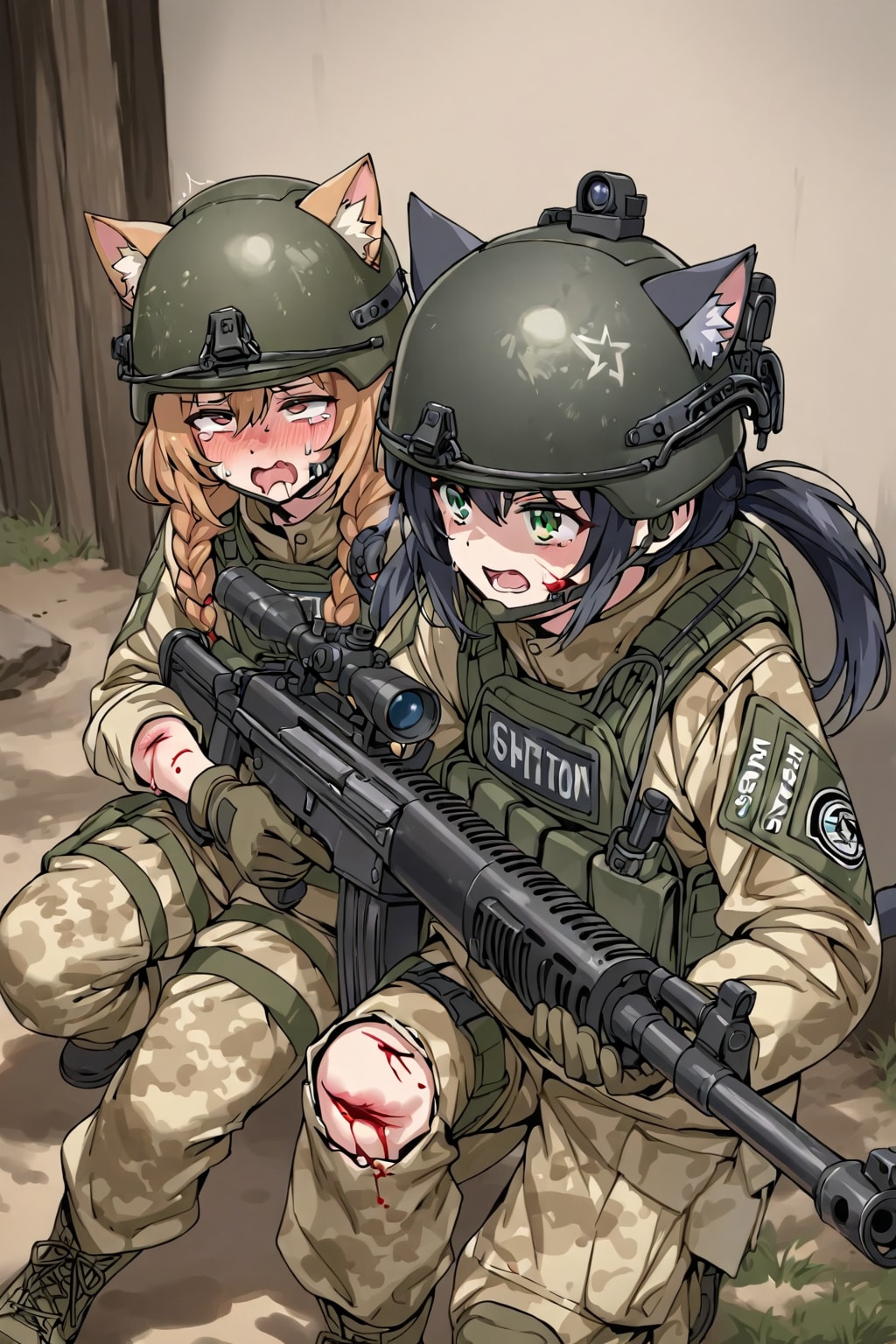 従軍した猫娘