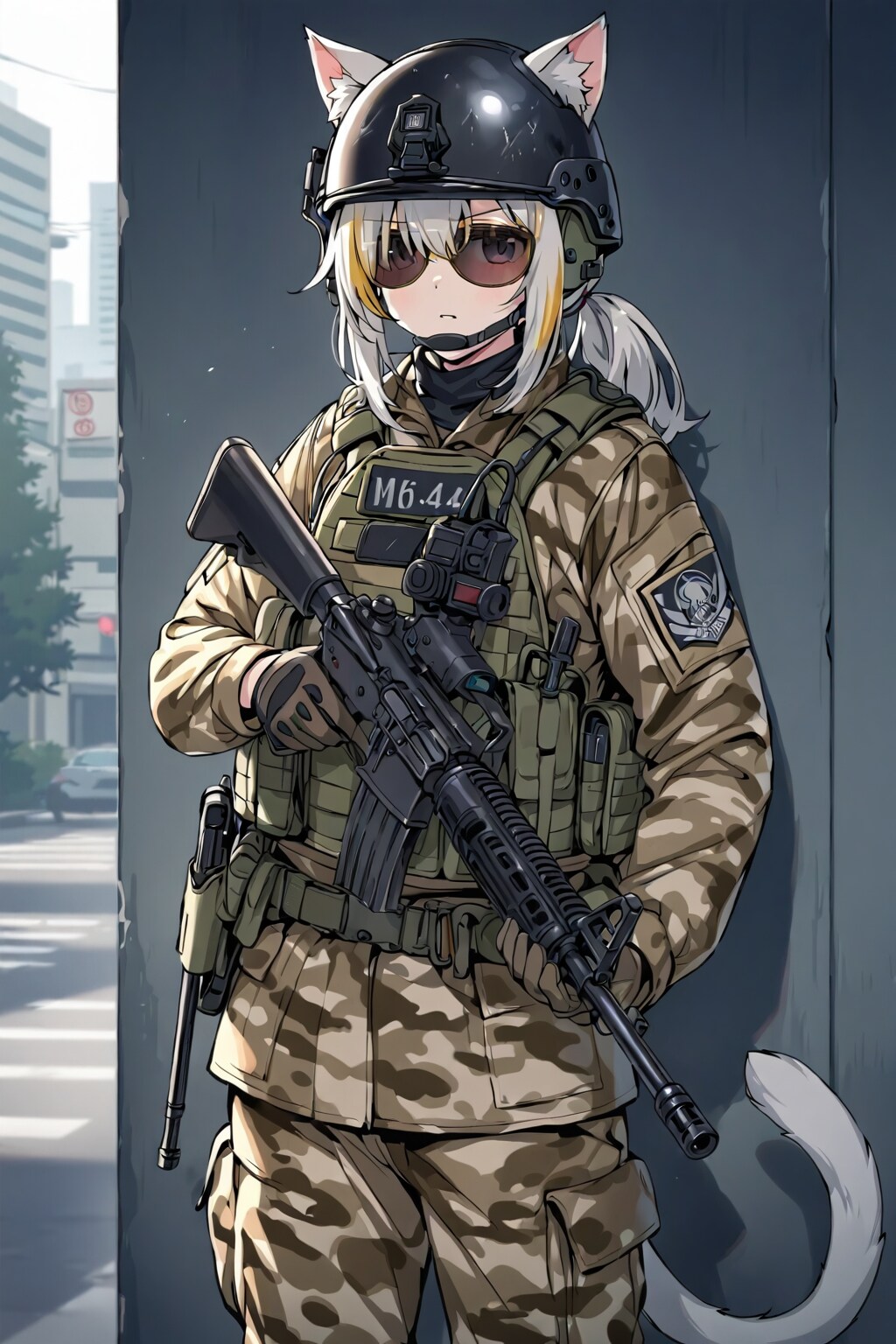 従軍した猫娘 | の人気AIイラスト・グラビア