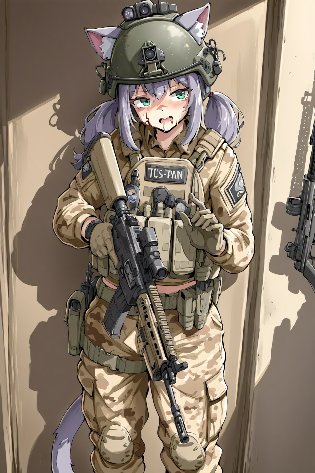 従軍した猫娘