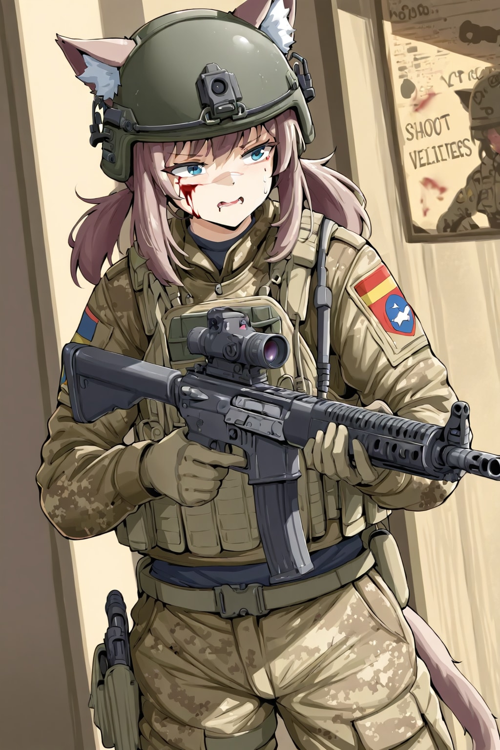 従軍した猫娘