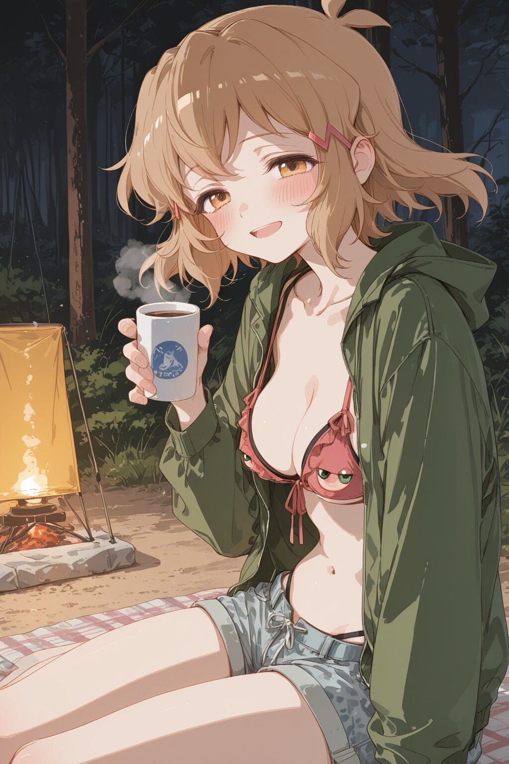 ぼっちヤリキャンのお姉さんに捕まった！　ラッキー！