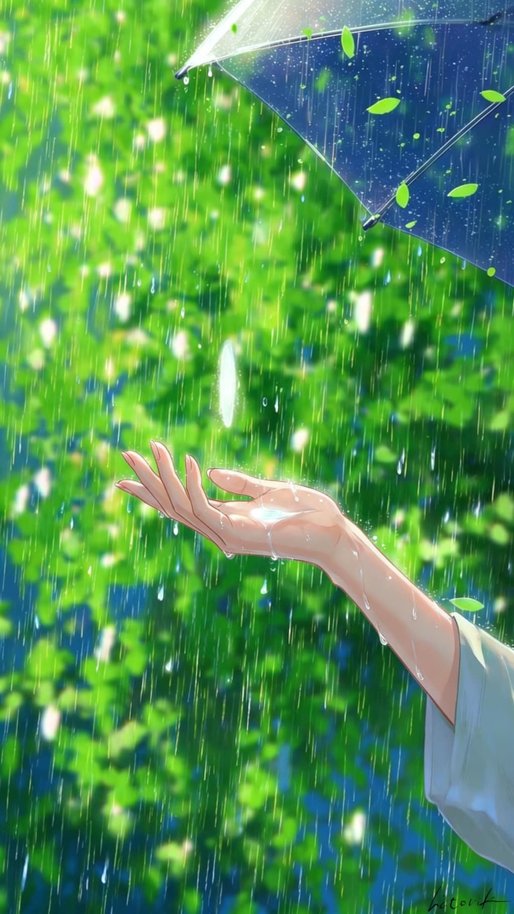 濡れるたび、夏になる／スマホ壁紙アーカイブ