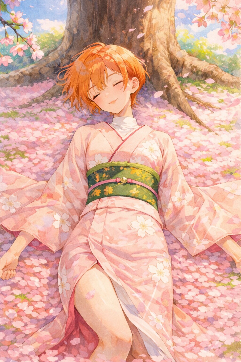お昼寝美人