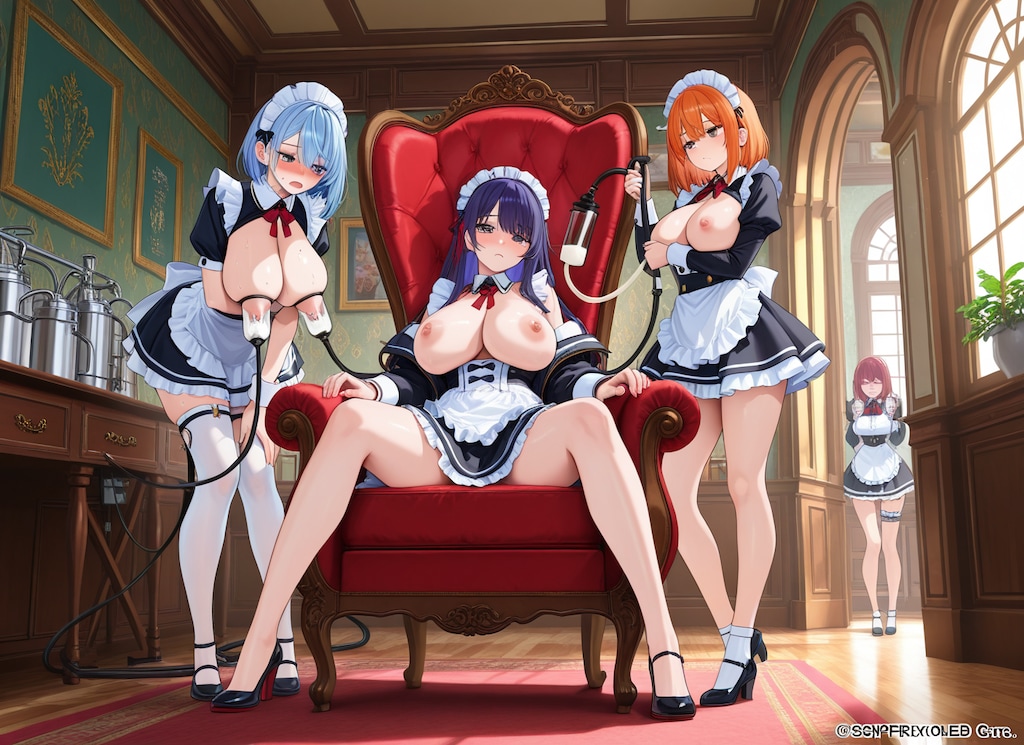 今日のメイド搾乳