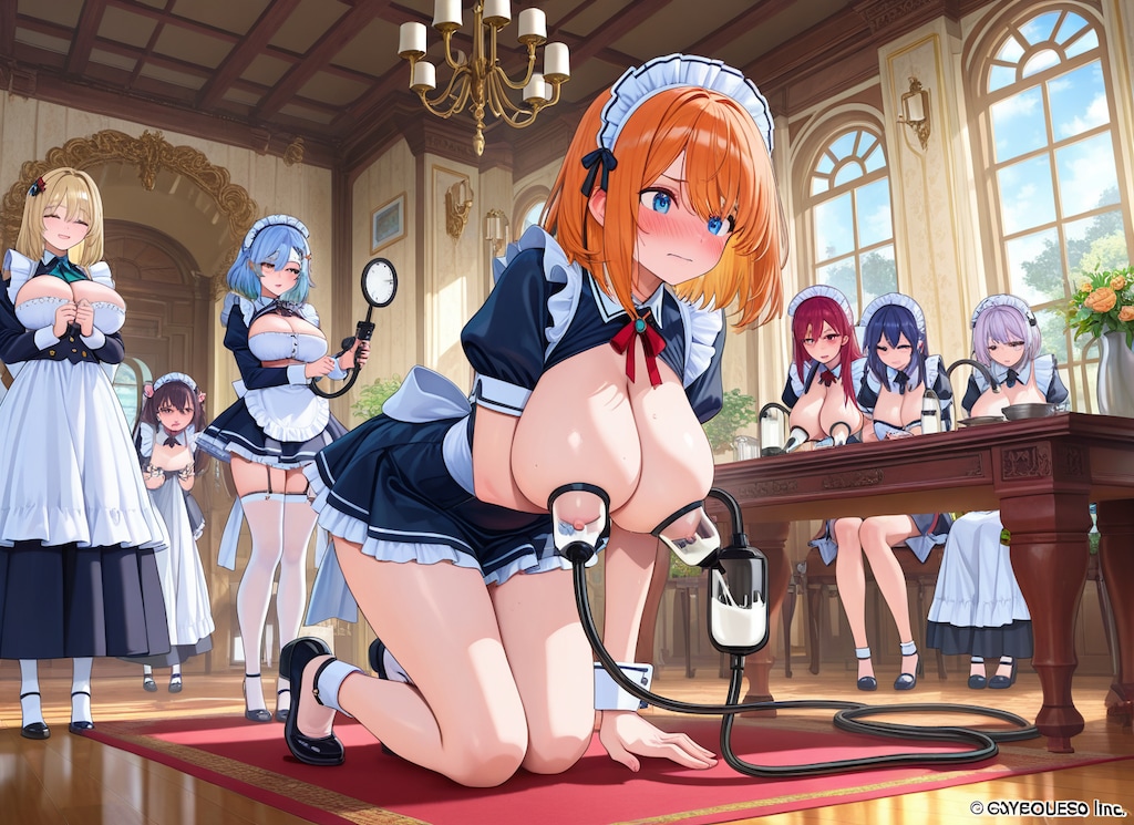 今日のメイド搾乳