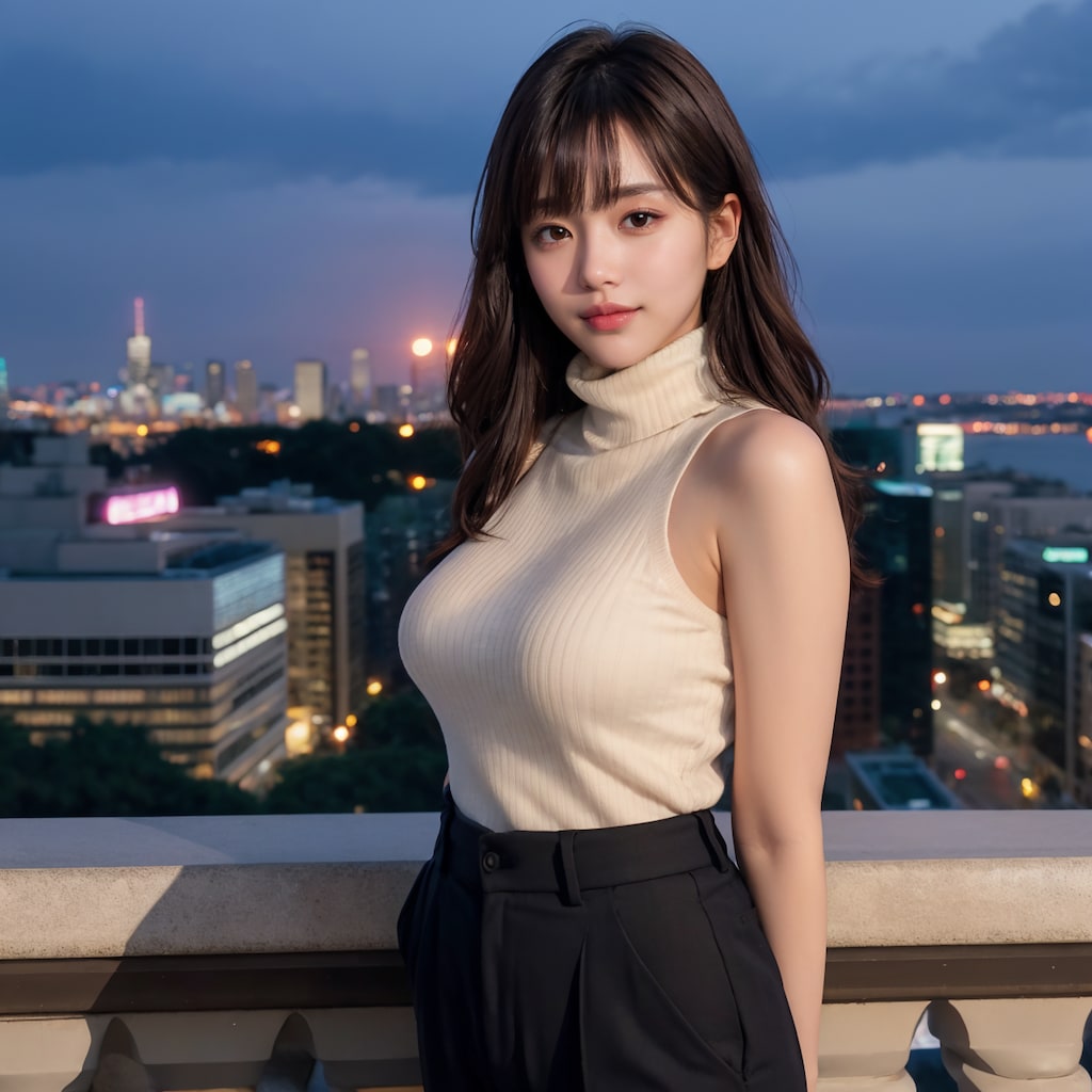 ノースリーブタートルネックニットちゃん 7/10