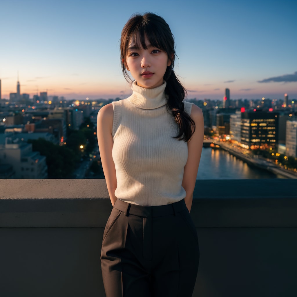 ノースリーブタートルネックニットちゃん 7/10