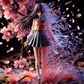 桜・少女・アクリルパーツ 6枚目