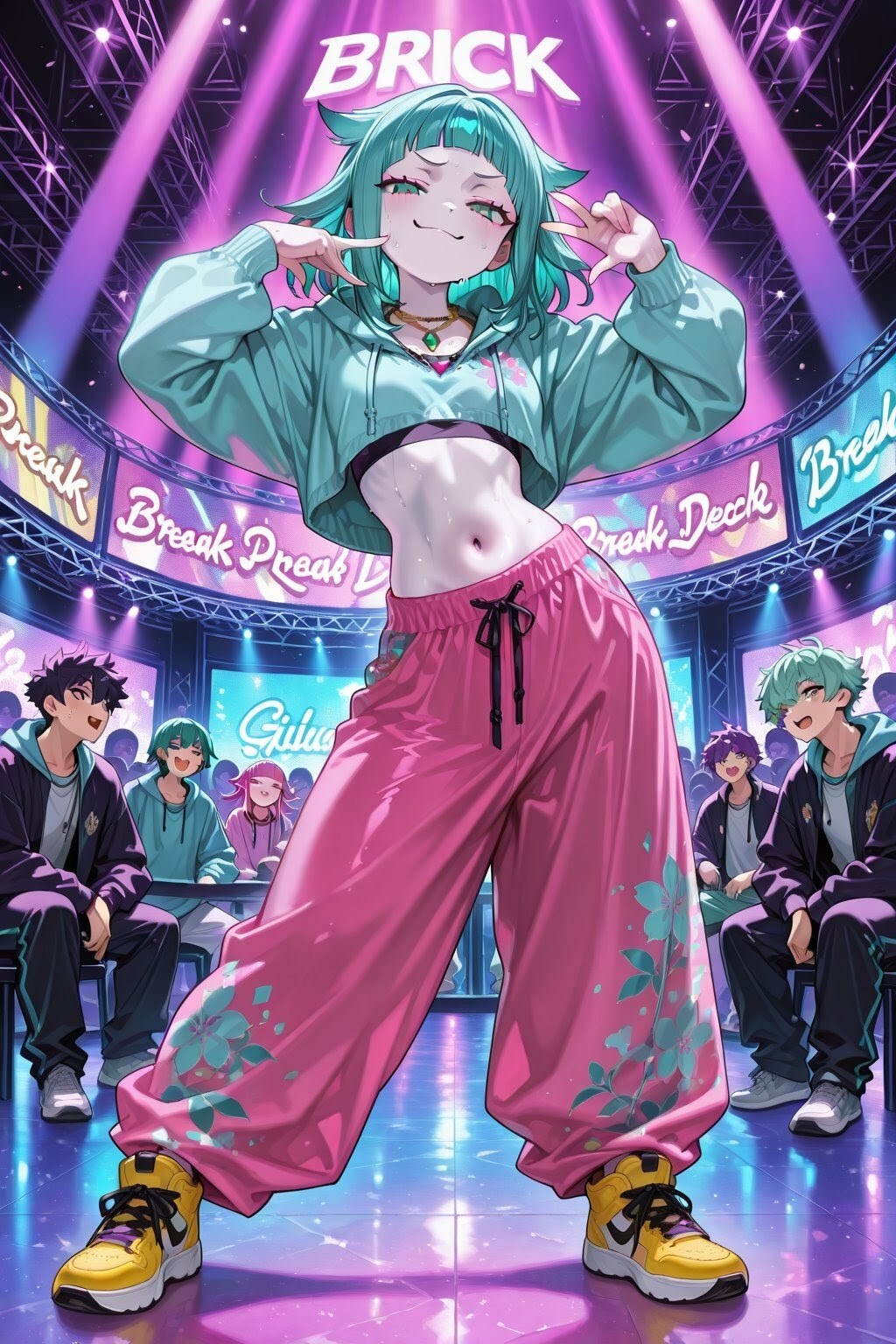 ナイトクラブでヒップホップダンス