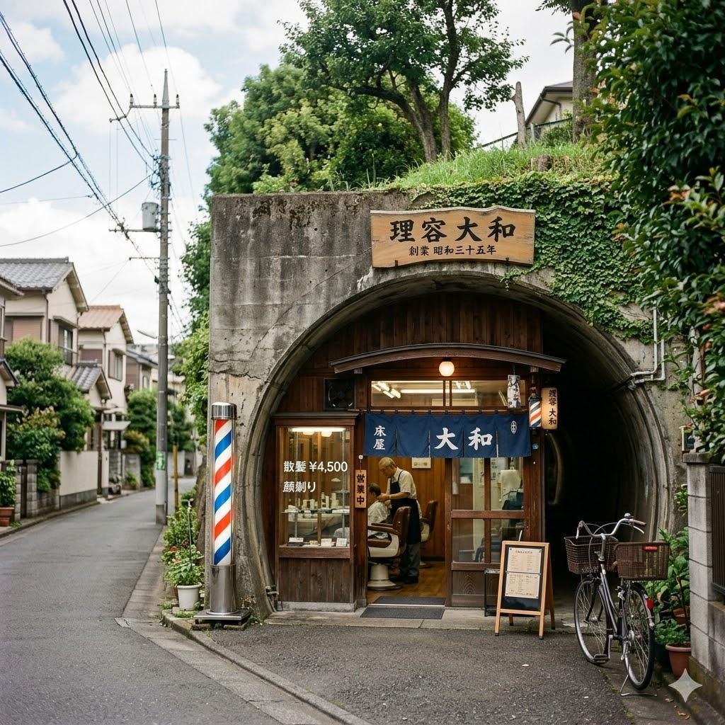トンネル床屋