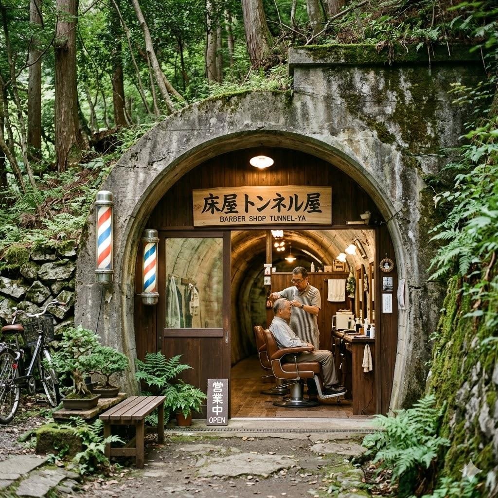 トンネル床屋