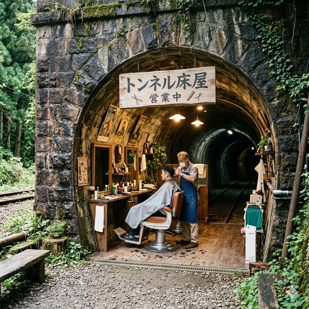 トンネル床屋