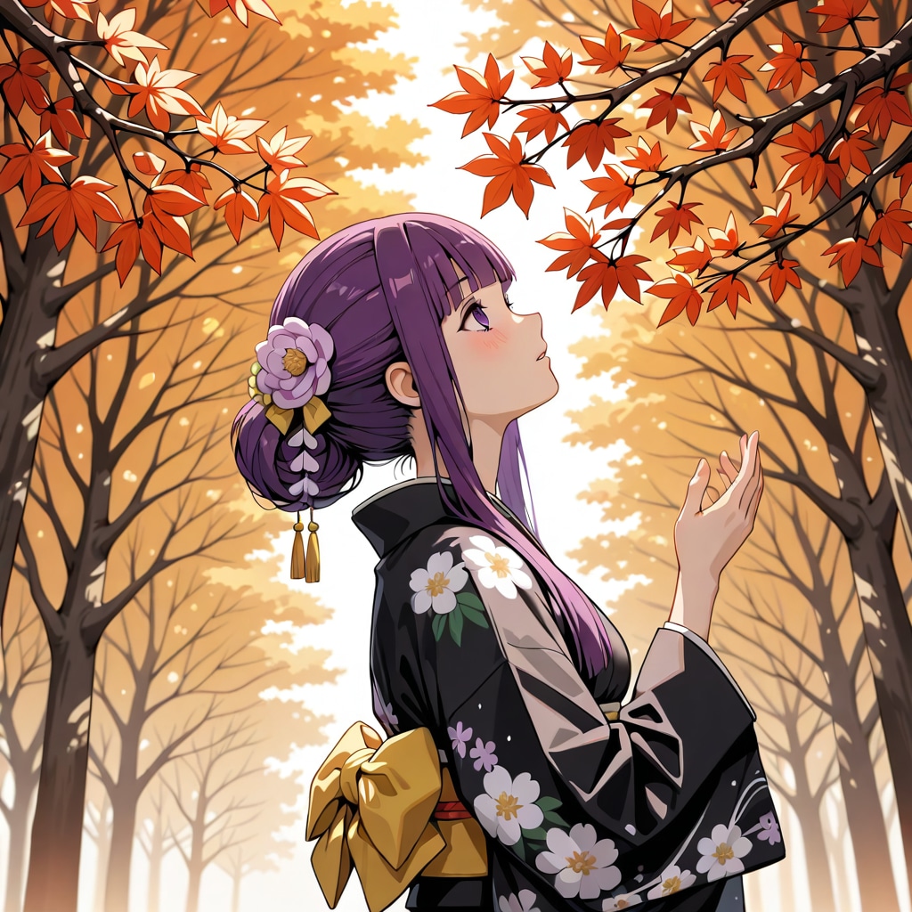 紅葉とフェルン | の人気AIイラスト・グラビア