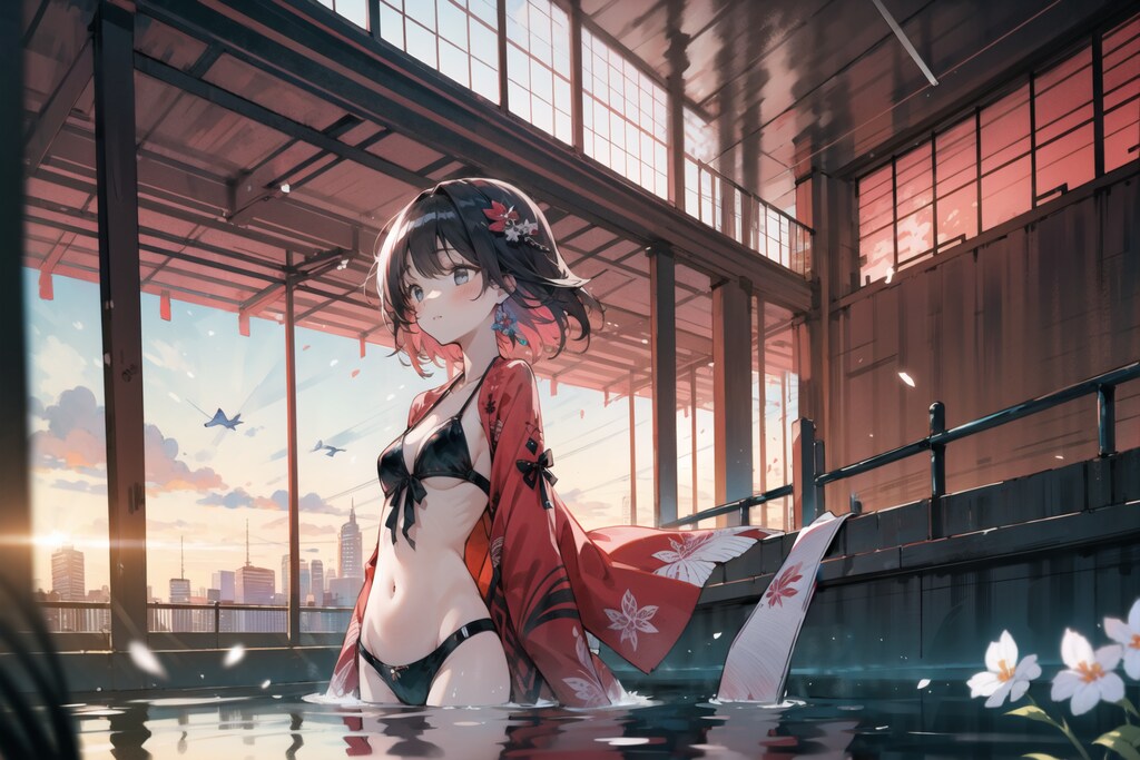 着物ビキニ少女 : 2023.08.26