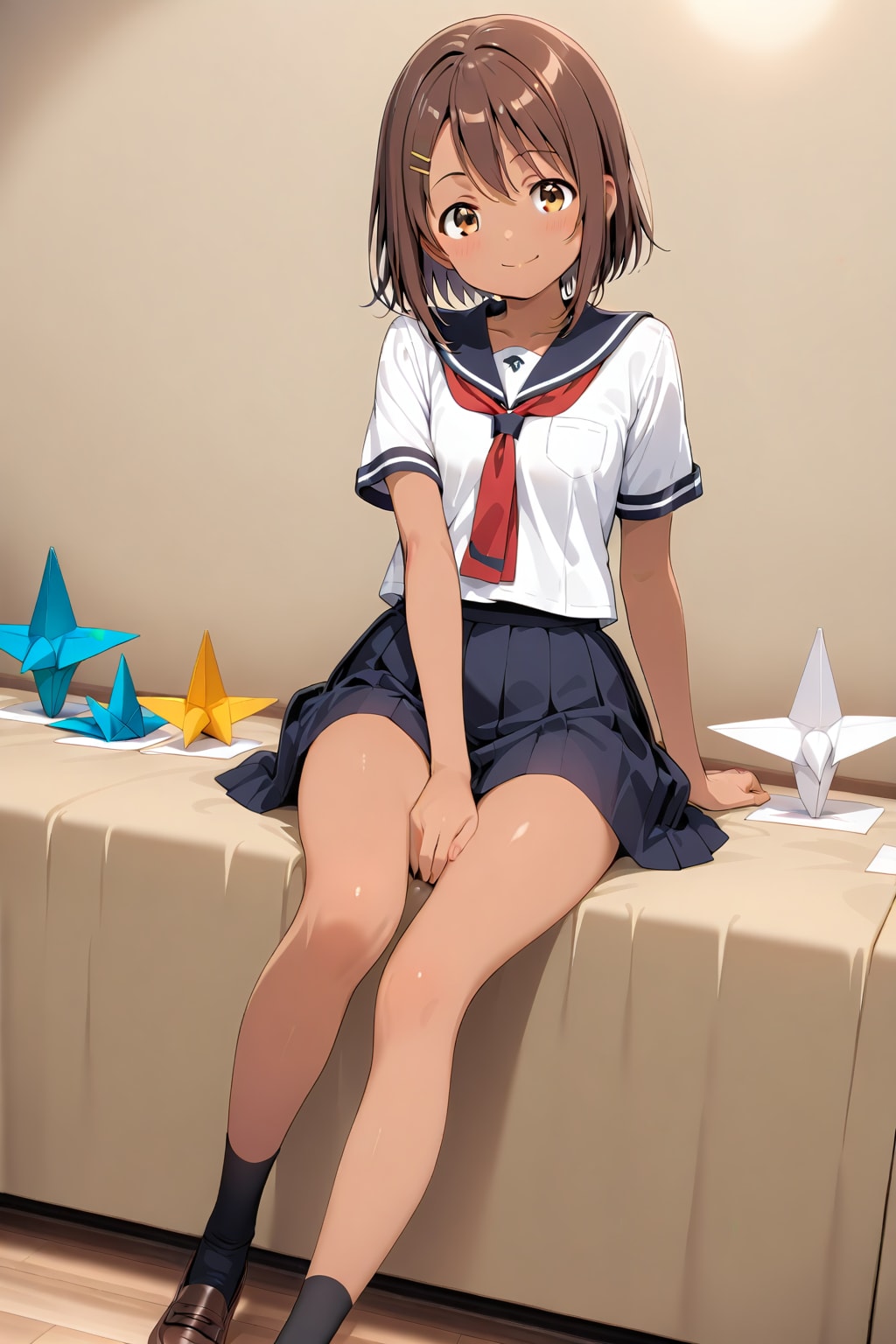 清瀬こむぎと折り紙（？） | の人気AIイラスト・グラビア