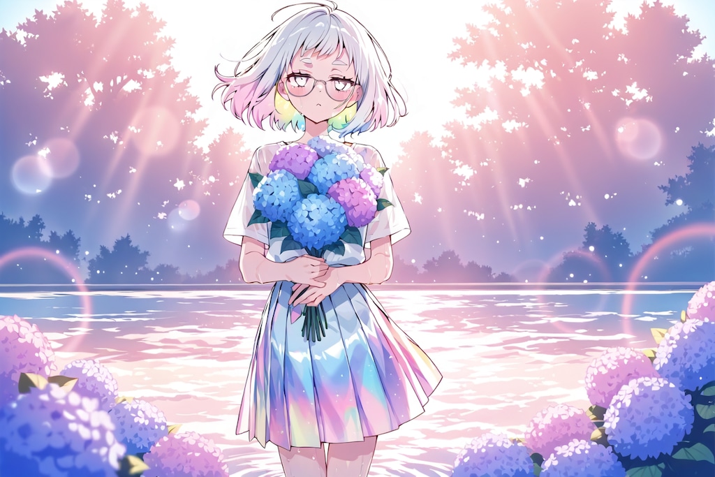 紫陽花めがねちゃん