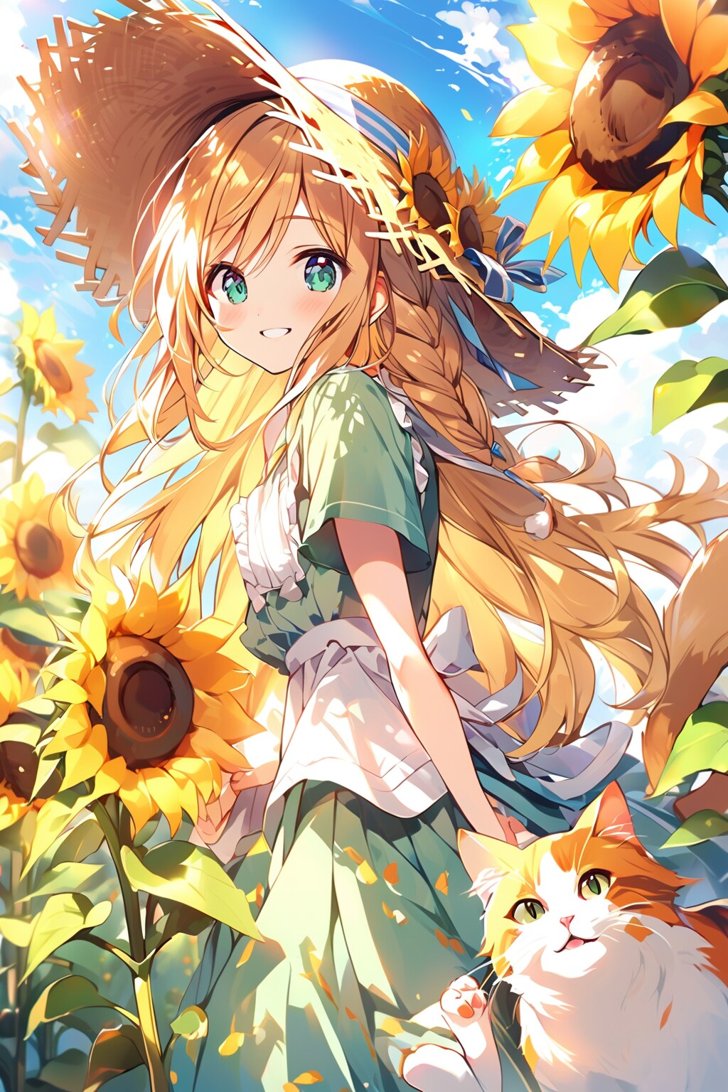 ヒマワリの輝く夏