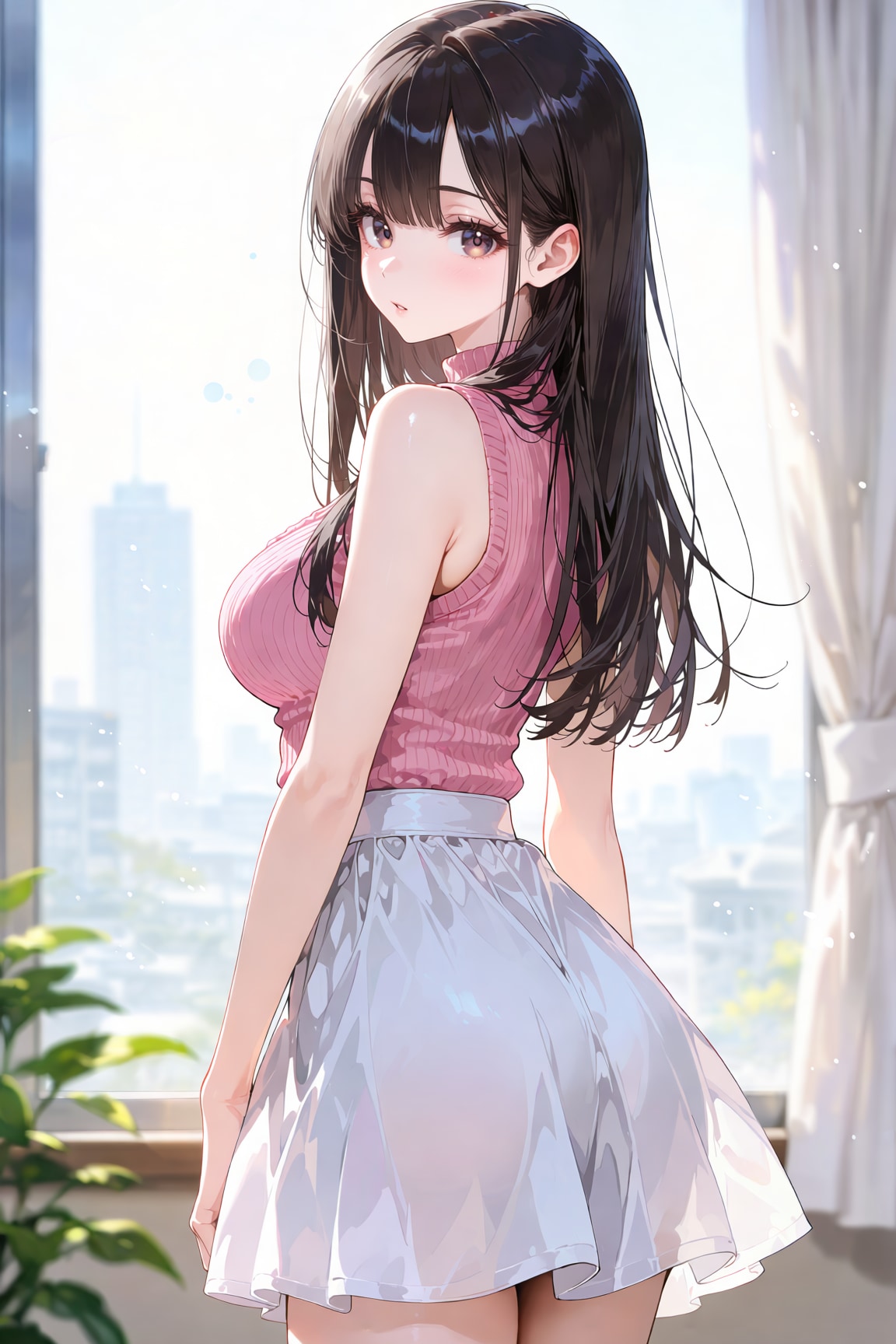 ん…後ろから見ないで… | の人気AIイラスト・グラビア