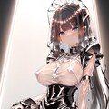 光沢スケスケメイド 3枚目