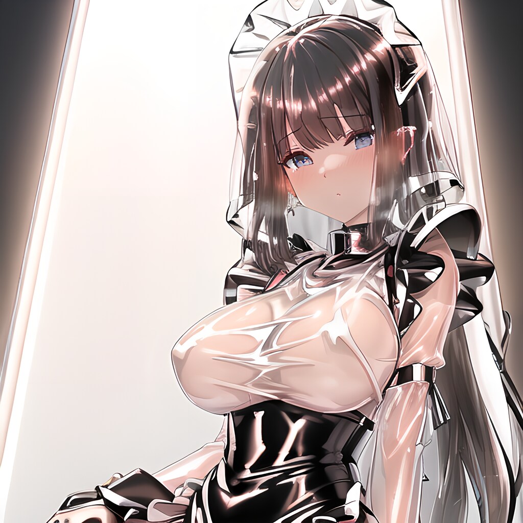 光沢スケスケメイド