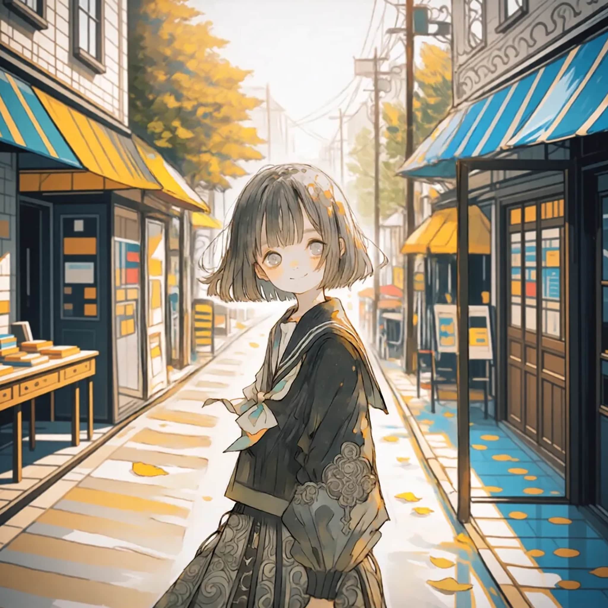 古書街の女子高生 | の人気AIイラスト・グラビア
