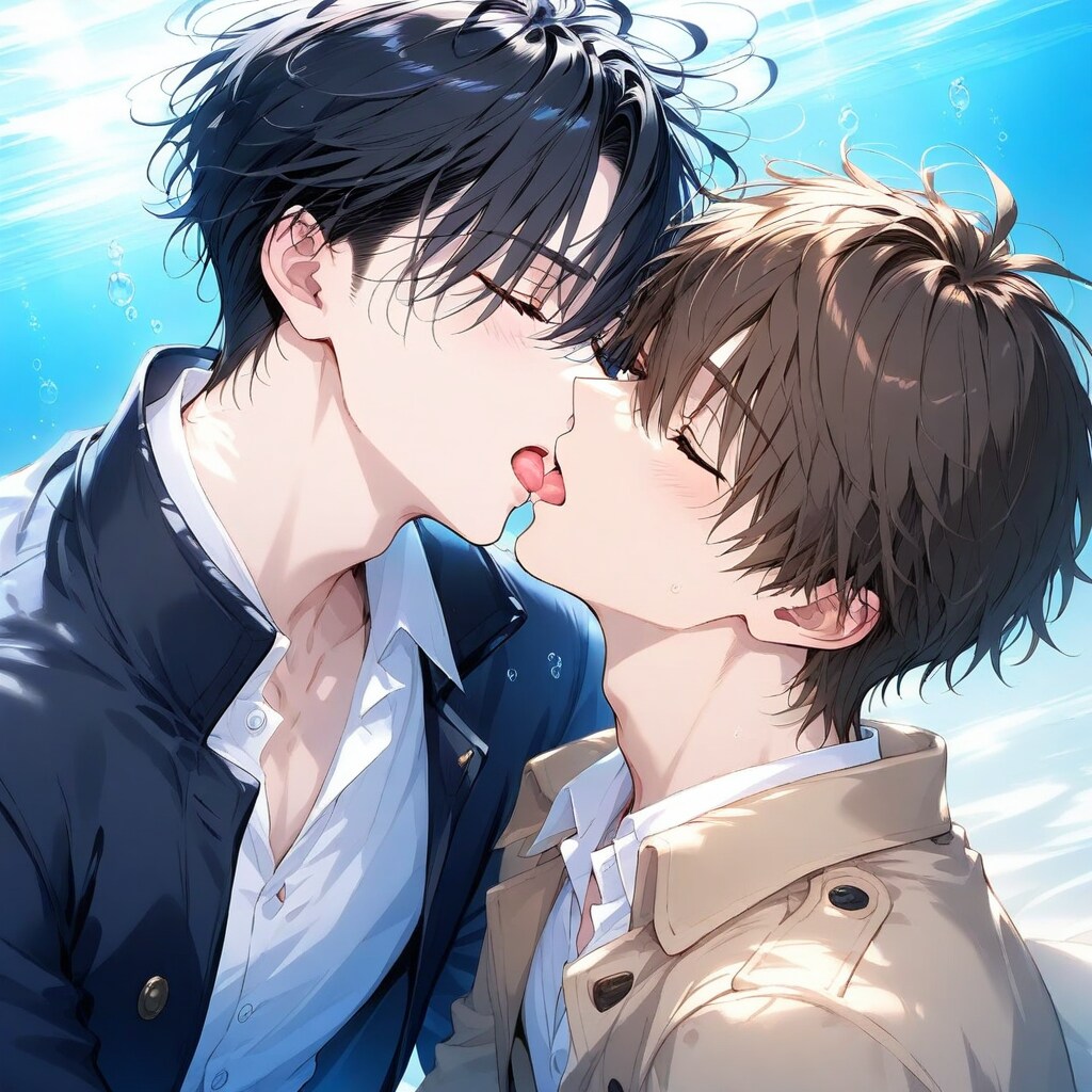 水中でのKiss💗✨
