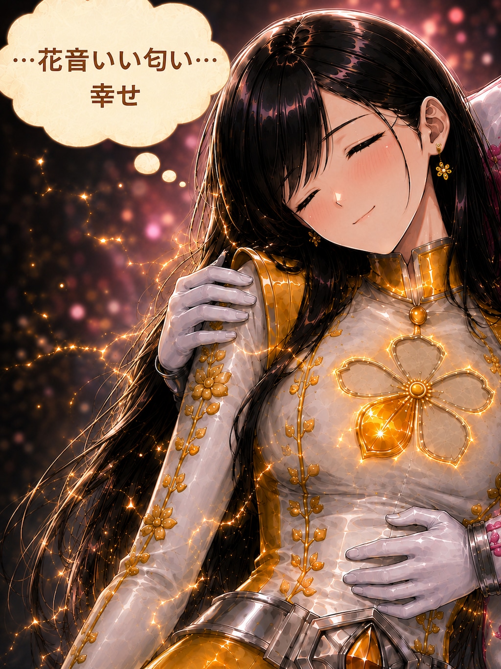 ピンクを庇って