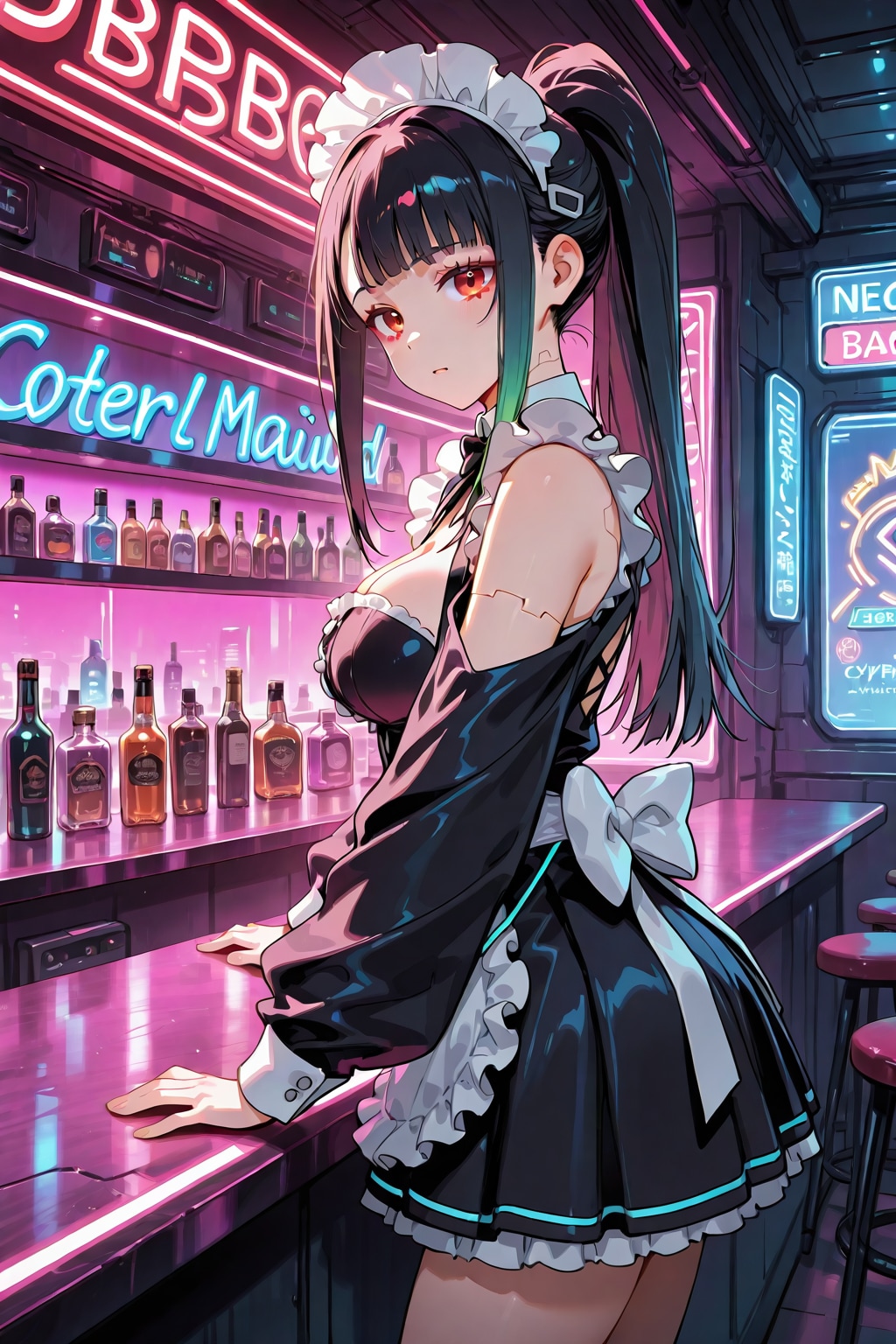 サイバーパンクなBar