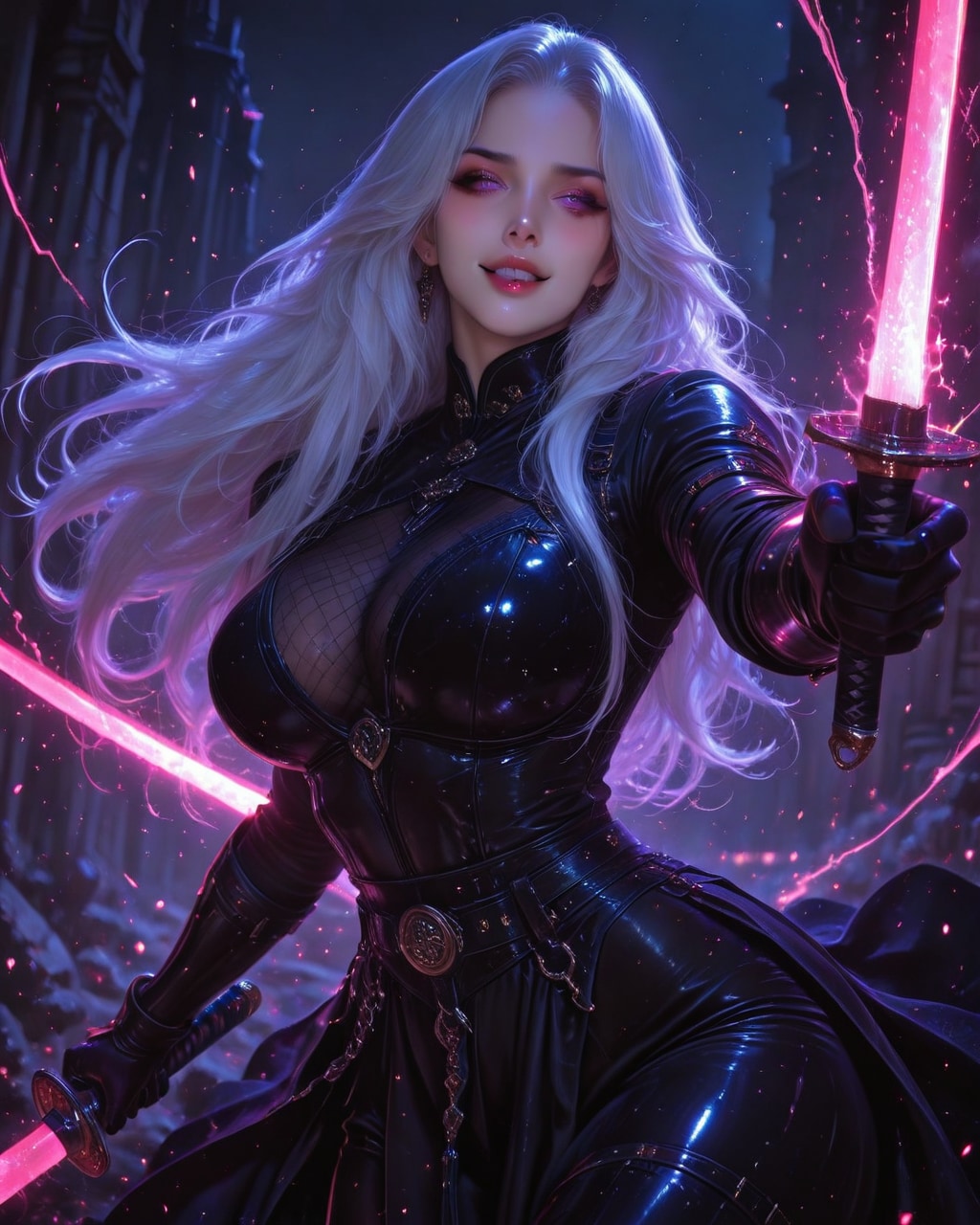 ダークバトルヒロイン | の人気AIイラスト・グラビア