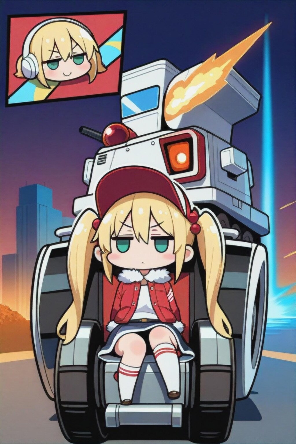 遊んでる金髪ちゃん