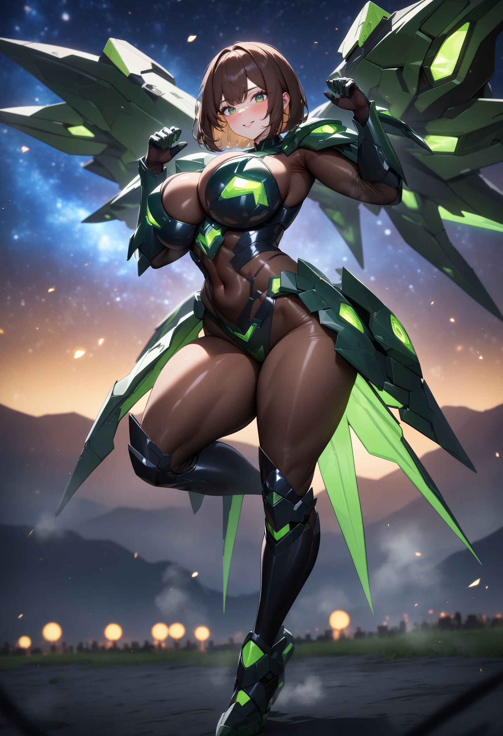 パワードスーツドラゴン娘