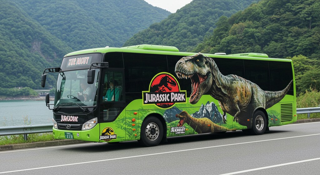 ジュラシックパーク観光バス
