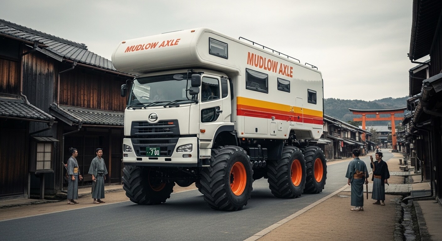 日野キャンピングカーモンスタートラック | の人気AIイラスト・グラビア