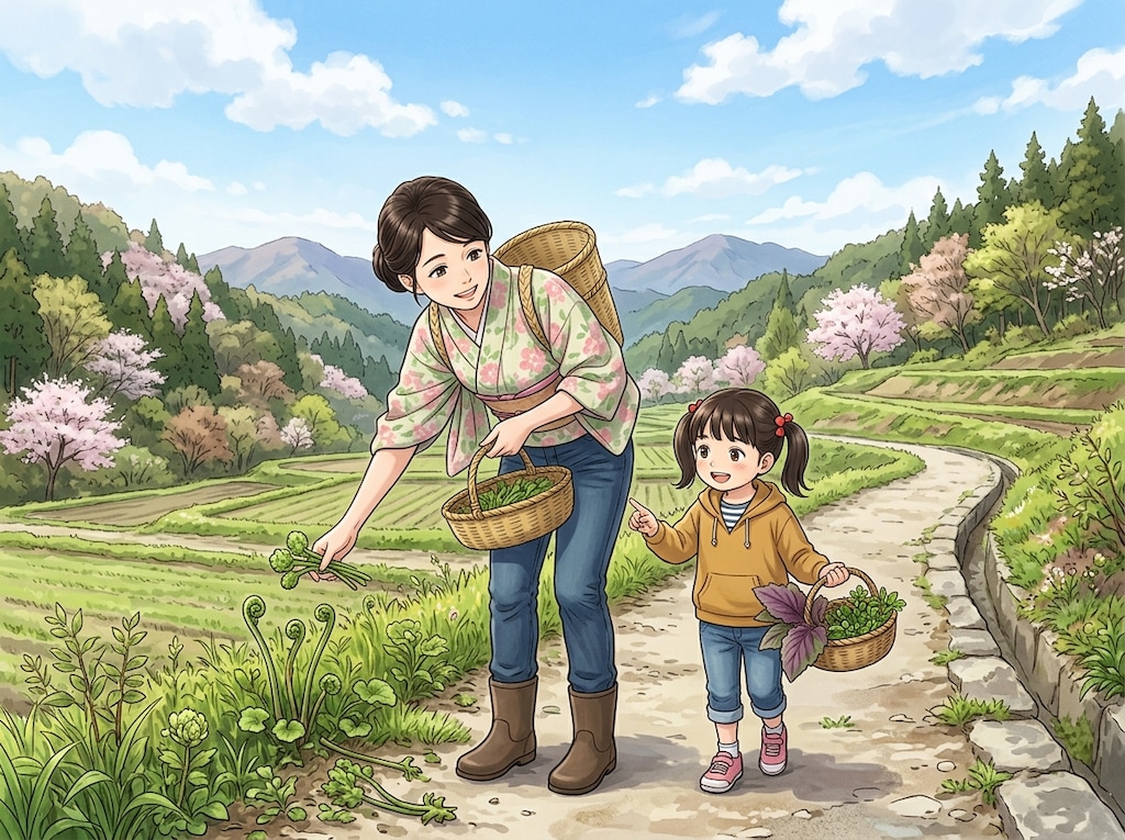 主婦和夢さん・40歳の山菜採り