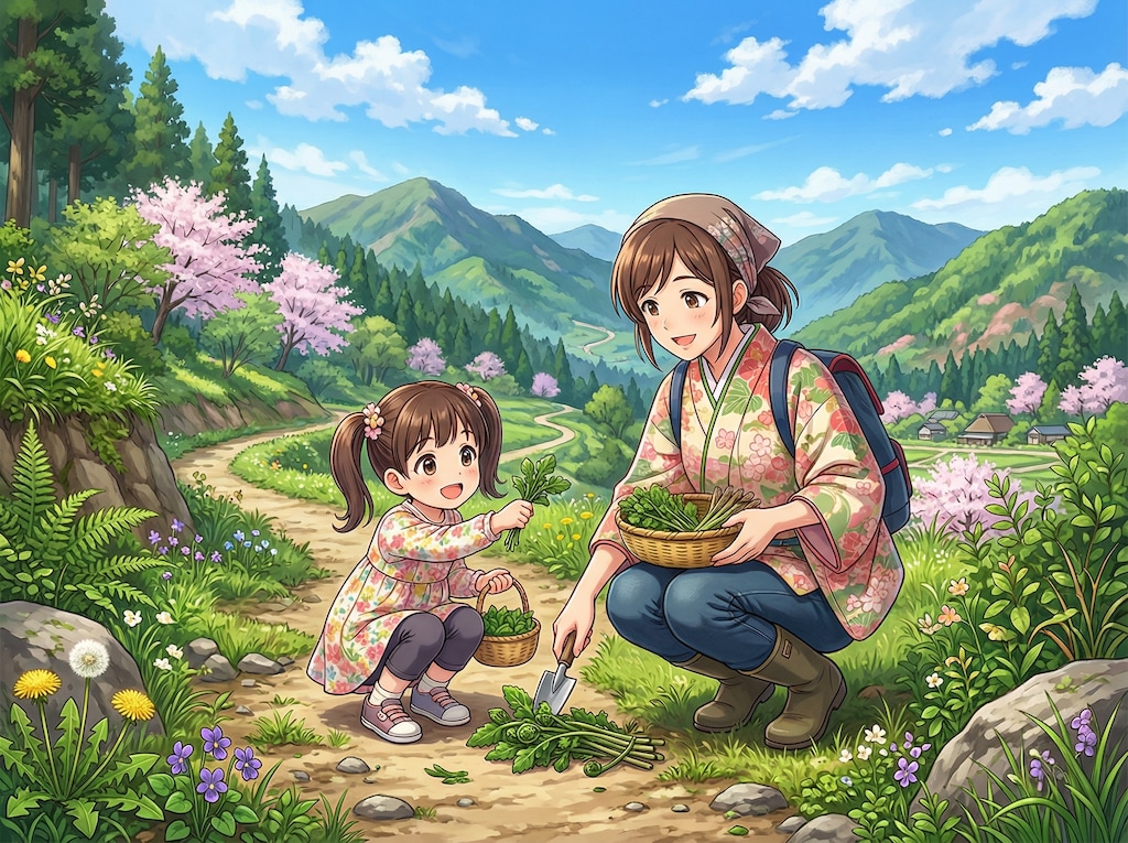 主婦和夢さん・40歳の山菜採り