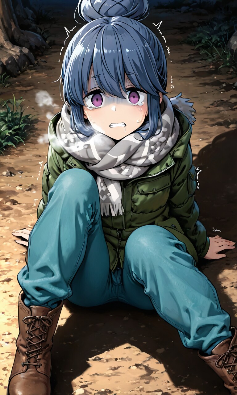何かに遭遇してしまったリンちゃん