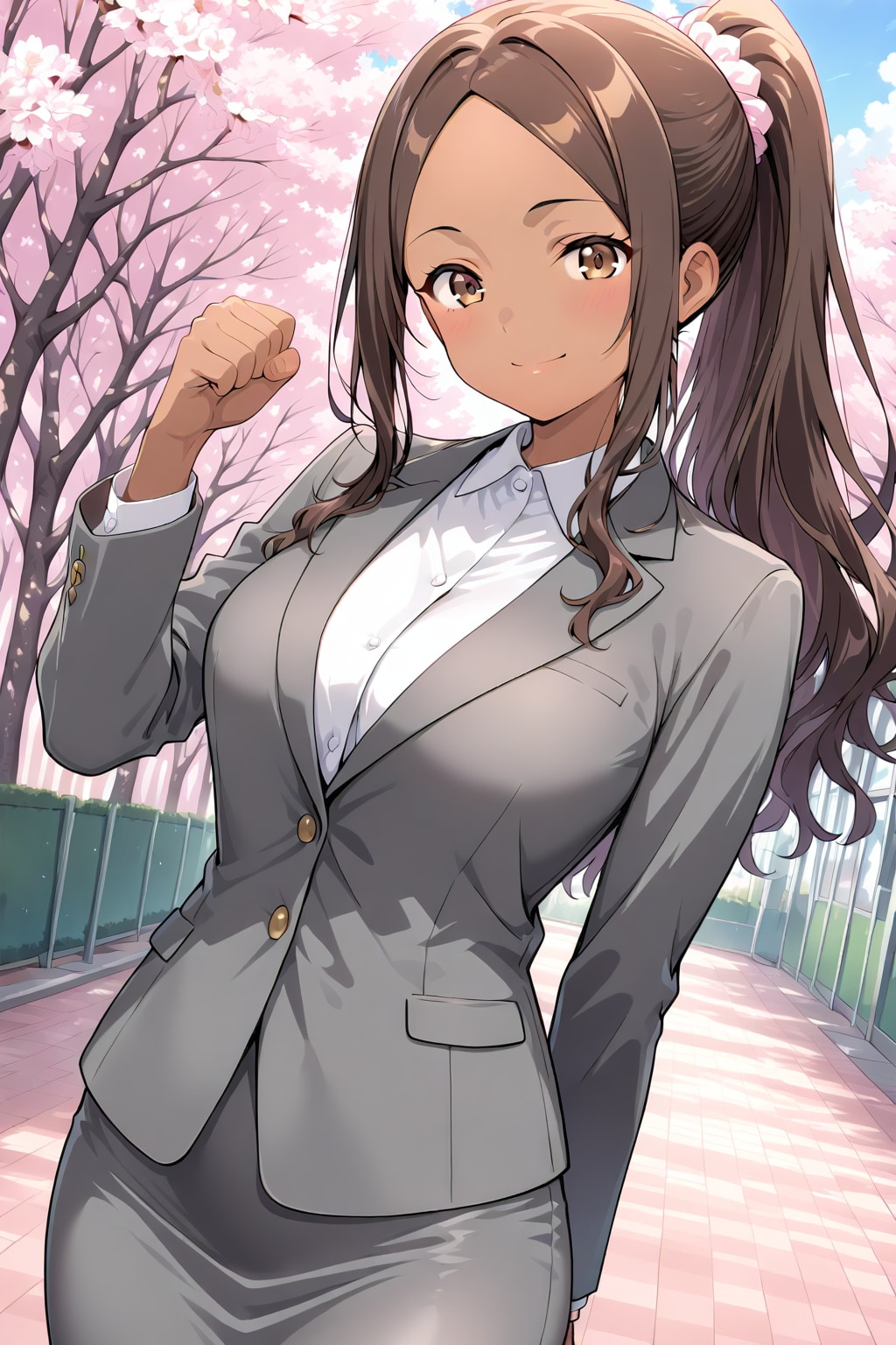 ちちぷい学園入学式 | の人気AIイラスト・グラビア