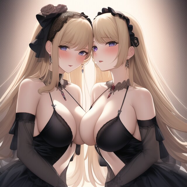 ゴスロリ金髪姉妹