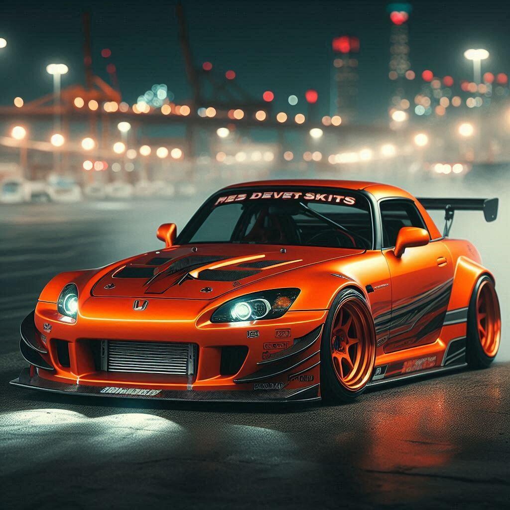 オレンジカラーホンダS2000のドリ車