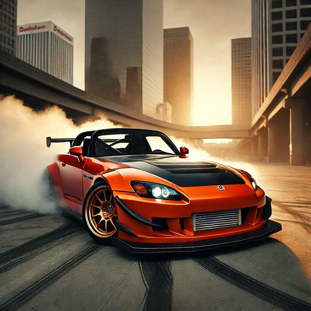 オレンジカラーホンダS2000のドリ車