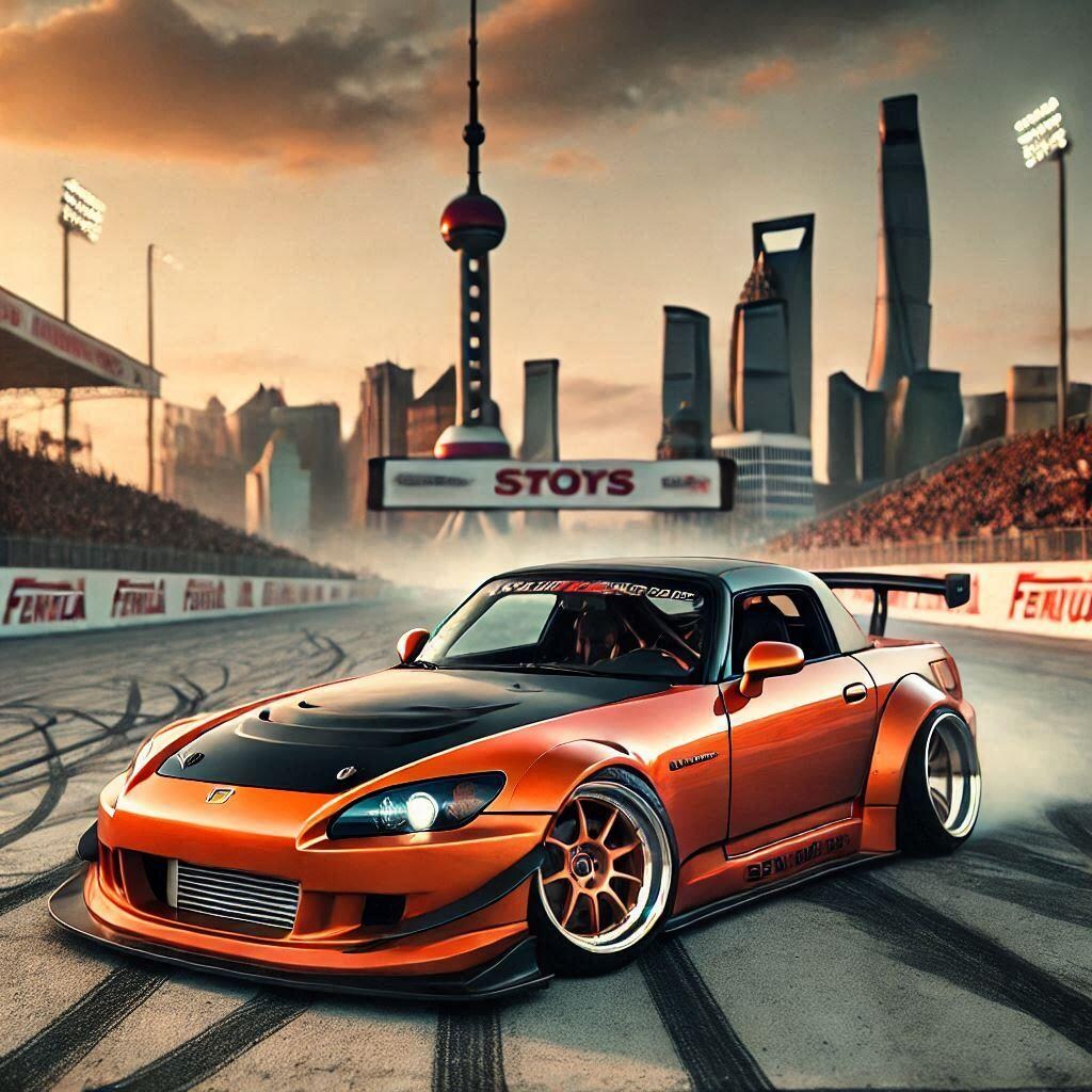 オレンジカラーホンダS2000のドリ車