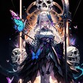 骸骨 x 死神 x 蝶 3枚目