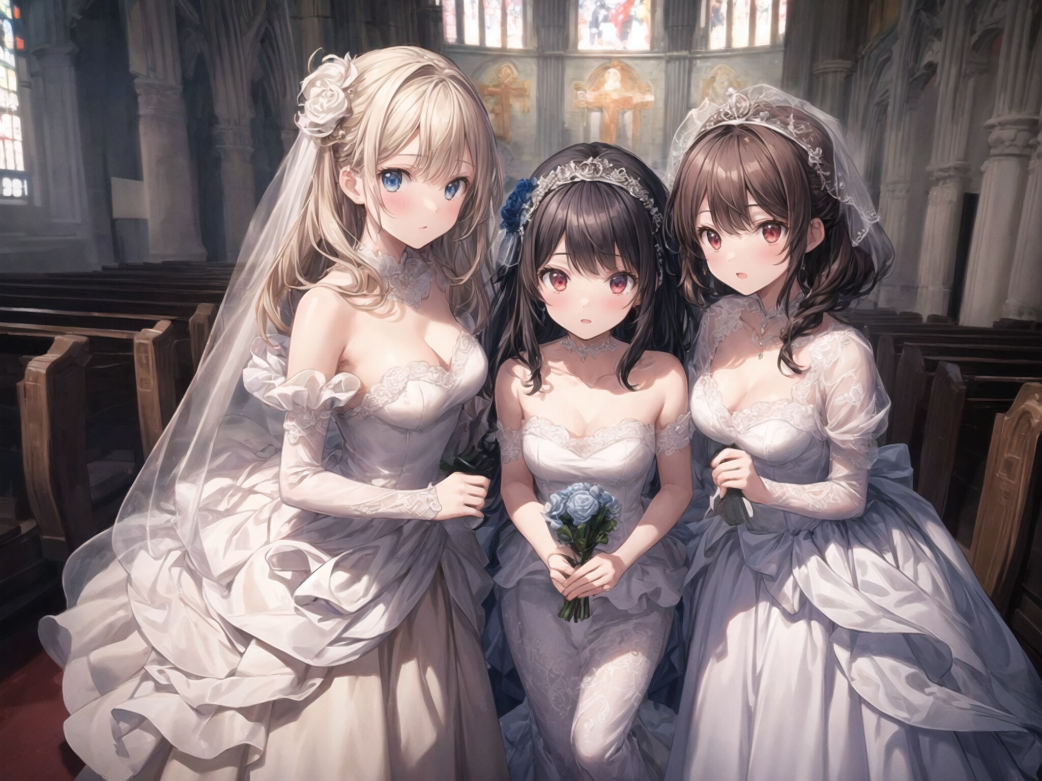 Triplets love Triangle