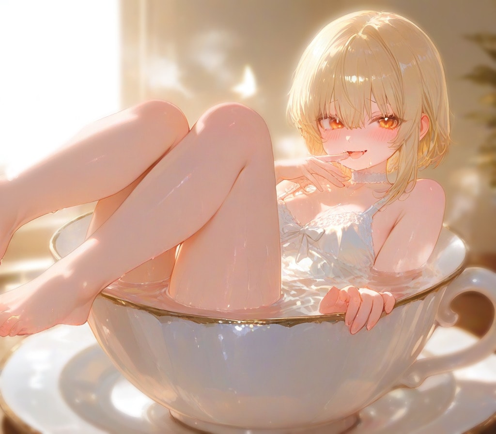 tea cup girl