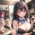 ランジェリーカフェの女の子(高画質版) 2枚目