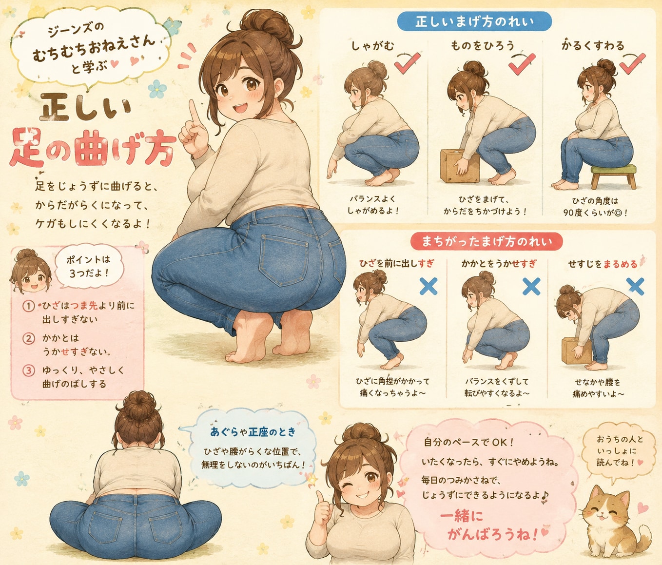 デニムとジーンズのむちむちおねえさん集