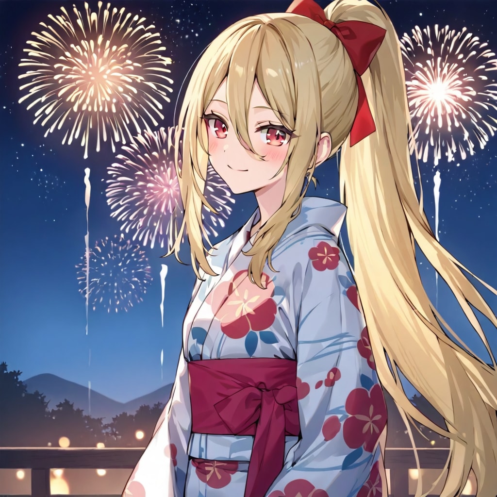 花火大会の夜に